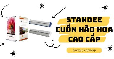 Standee cuốn hào hoa giải pháp marketing hiệu quả cho mọi sự kiện