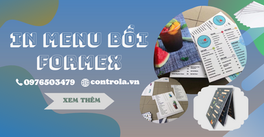 In Menu bồi Formex cầm tay giá rẻ tại thành phố Hồ Chí Minh