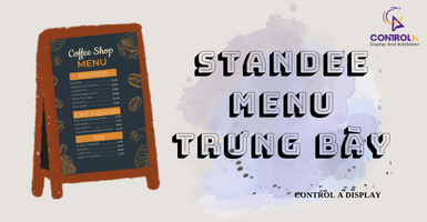 Standee menu trưng bày tại các quán ăn hoặc các nhà hàng