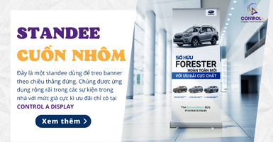 Cung cấp standee cuốn nhôm chất lượng cao tại TP Hồ Chí Minh