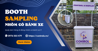 Quầy bán hàng nhôm có bánh xe cao cấp tại TP Hồ Chí Minh