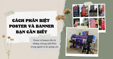 Những cách phân biệt banner và poster trong in ấn quảng cáo