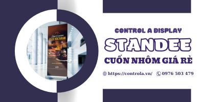 Standee cuốn nhôm là gì? Danh sách các chân cuốn nhôm giá rẻ