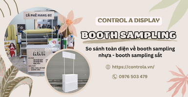 So sánh chi tiết booth sampling nhựa và booth sampling sắt