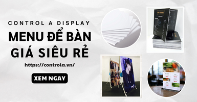 Top các loại menu để bàn giá rẻ nhất thị trường hiện nay